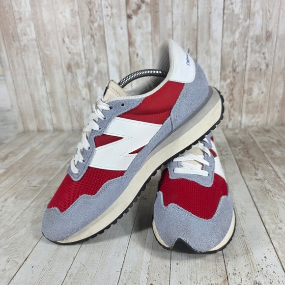 New Balance 237 VB Men's Red Grey White Casual Sneakers Shoes Size 10.5 - Picture 5 of 8